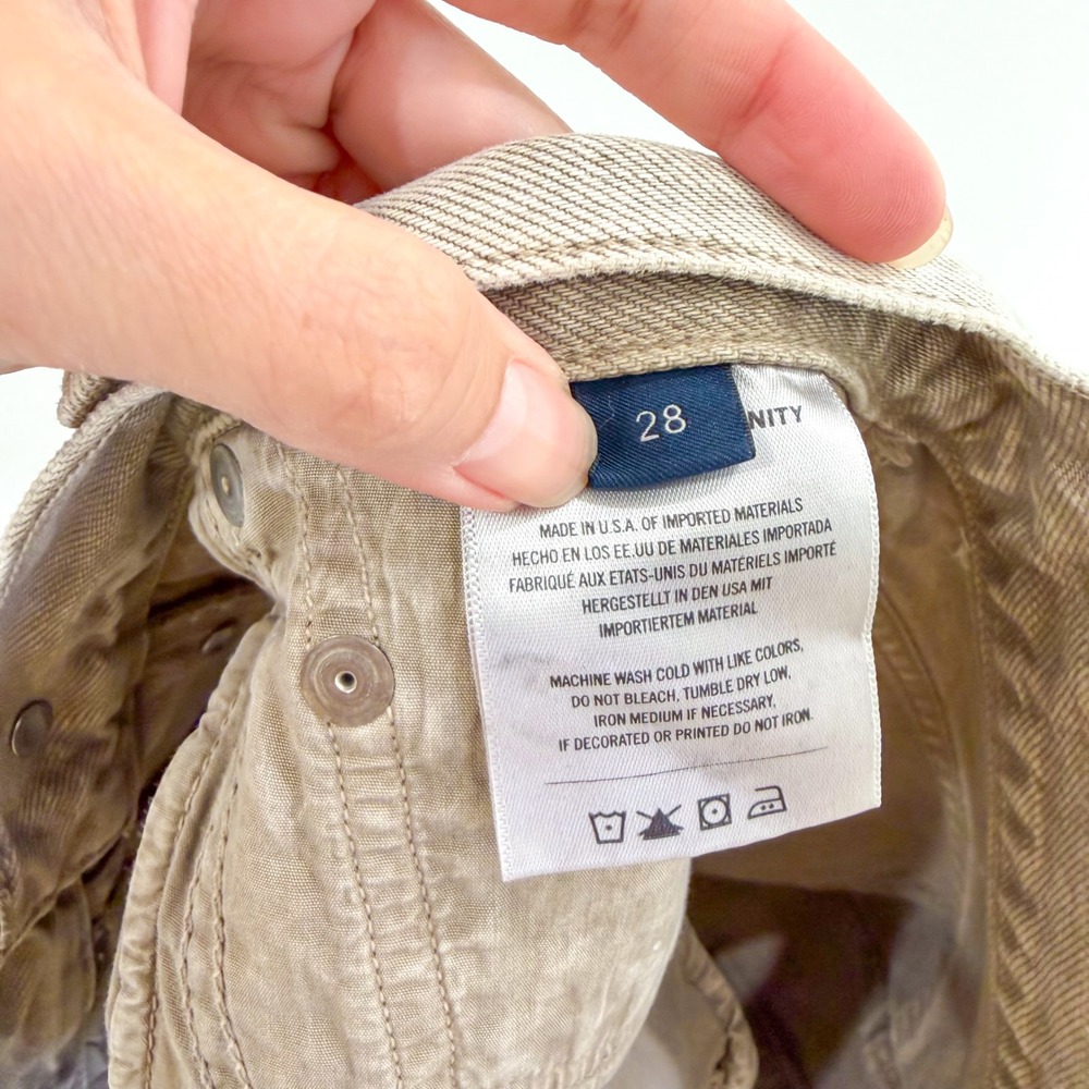 Citizens of Humanity 100% Cotton Marlow High Rise Denim Shorts Frosted Tan 28 - Picture 7 of 9
